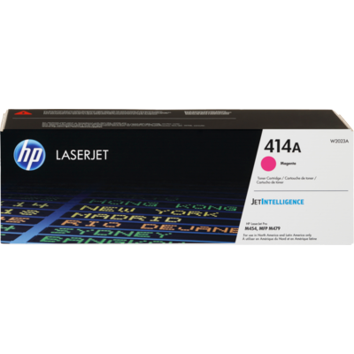 Image Description of "HP 414A Magenta Original LaserJet Toner Cartridge (W2023A)".