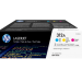 HP 312A (CF440AM) Cyan, Magenta & Yellow Original LaserJet Toner Cartridges, 3 pack