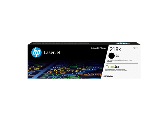 Image Description of "HP 218X High Yield Black Original LaserJet Toner Cartridge (W2180X)".