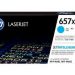 HP 657X High Yield Cyan Original LaserJet Toner Cartridge (CF471X)