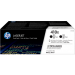 HP 410X (CF410XD) Black Original LaserJet Toner Cartridge, High Yield, 2/Pack