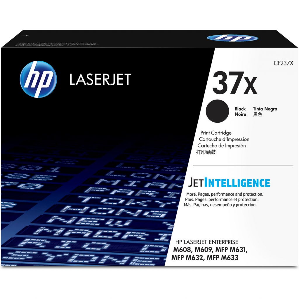 Image Description of "HP 37X High Yield Black Original LaserJet Toner Cartridge (CF237X)".