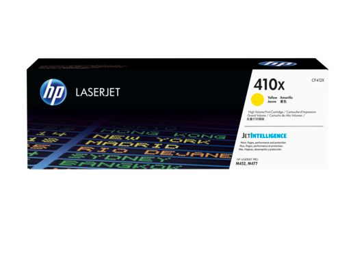 Image Description of "HP 410X High Yield Yellow Original LaserJet Toner Cartridge (CF412X)".
